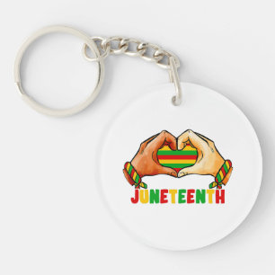 Juneteenth Heart Schlüsselanhänger