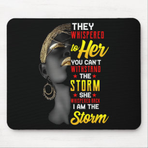 Juneteenth Ich bin der Sturm schwarze Frauen schwa Mousepad