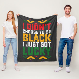 Juneteenth Ich habe nicht gewählt, schwarz zu sein Fleecedecke