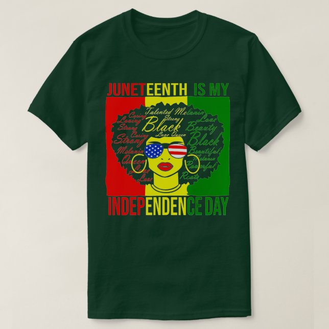 Juneteenth ist mein Independence Day TShirt (Design vorne)