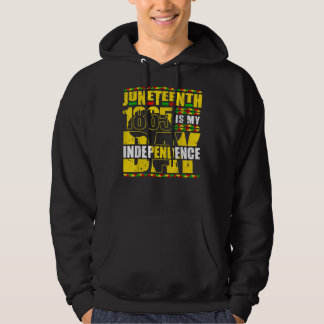 Juneteenth ist mein Unabhängigkeitstag 1865 Afrika Hoodie