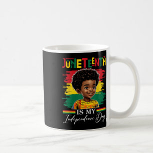 Juneteenth ist mein Unabhängigkeitstag 1865 Afro A Kaffeetasse