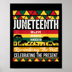 Juneteenth ist mein Unabhängigkeitstag Afrikanisch Poster
