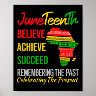 Juneteenth ist mein Unabhängigkeitstag Afrikanisch Poster