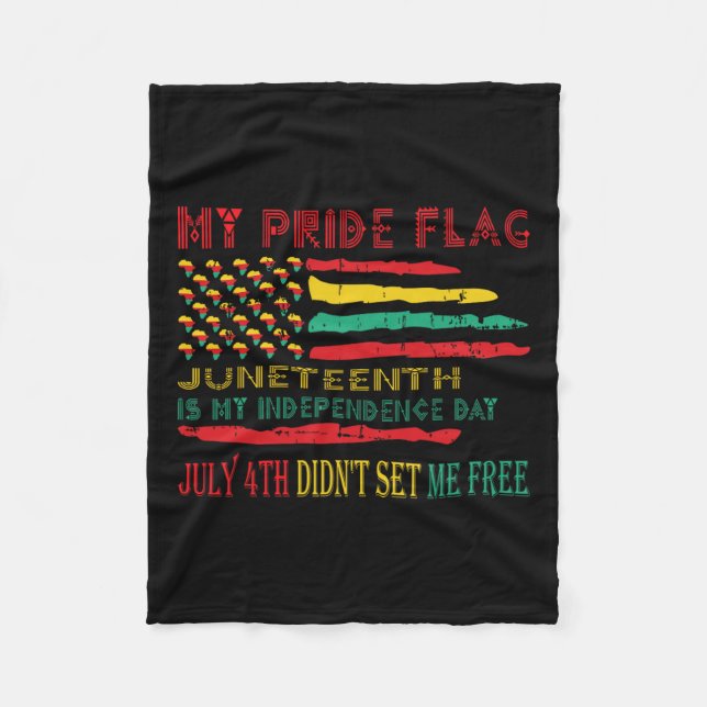 Juneteenth ist mein Unabhängigkeitstag Fleecedecke (Vorderseite)