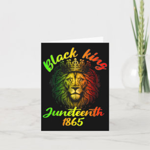 Juneteenth ist mein Unabhängigkeitstag Lion Free I Karte