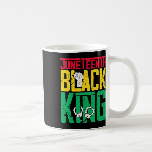 Juneteenth ist mein Unabhängigkeitstag Schwarzer K Kaffeetasse (Rechts)