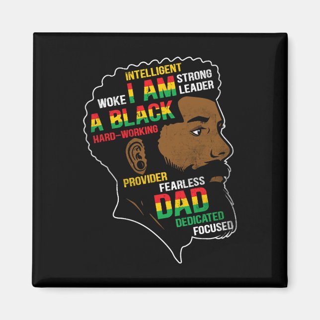 Juneteenth ist mein Unabhängigkeitstag Schwarzer V Magnet (Vorne)