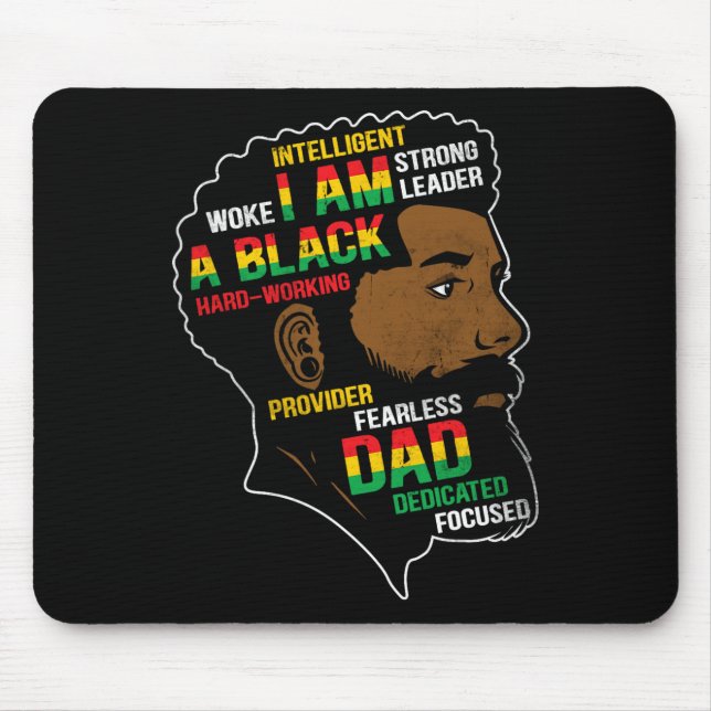 Juneteenth ist mein Unabhängigkeitstag Schwarzer V Mousepad (Vorne)