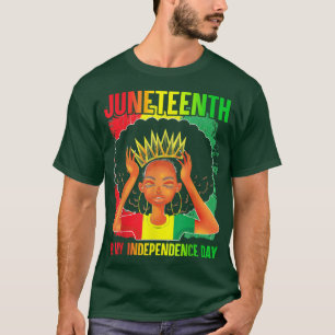 Juneteenth ist mein Unabhängigkeitstag schwarzes M T-Shirt