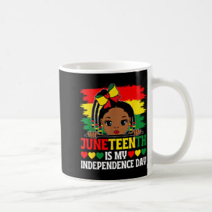 Juneteenth ist Unabhängigkeitstag 1865 Afro Melani Kaffeetasse