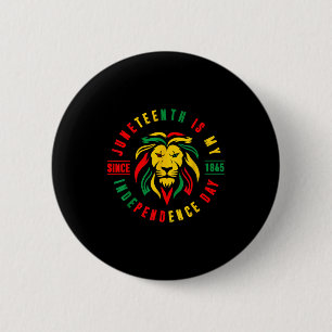 Juneteenth ist Unabhängigkeitstag löwenmäßig seit  Button