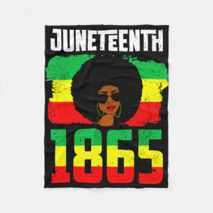 Juneteenth ist Unabhängigkeitstag schwarze Frauen  Fleecedecke