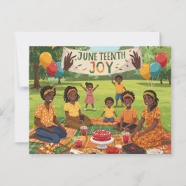 Juneteenth Joy Postkarte