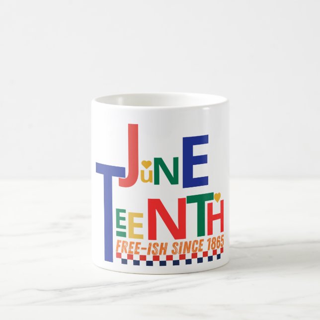 Juneteenth June 19, 1865 - Historical Commemoratio Kaffeetasse (Mittel)