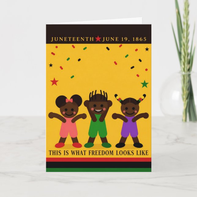 Juneteenth-Karte Feiertagskarte (Vorderseite)