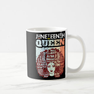 Juneteenth-Königin Melanin Frauen Afroamerikaner Kaffeetasse
