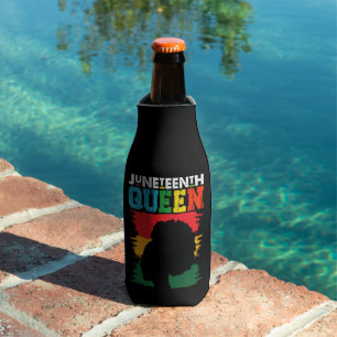 Juneteenth-Königin Schwarze Afro Melanin Mädchen Flaschenkühler