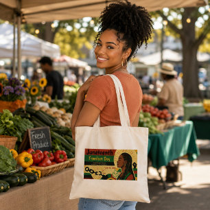 Juneteenth-Kunst & Erklärung der Befreiung Tragetasche