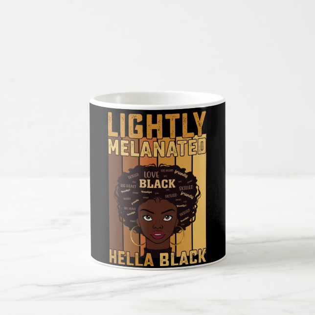 Juneteenth Lightly Melanated Hella Black Melanin Kaffeetasse (Mittel)