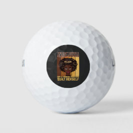 Juneteenth Melanin kann keine schwarze Frau klopfe Golfball