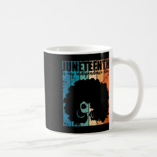 Juneteenth My Independence Day Retro Afro Women Me Kaffeetasse