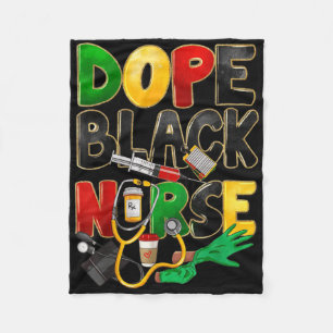 Juneteenth Nurse Black Women Black History Monat N Fleecedecke