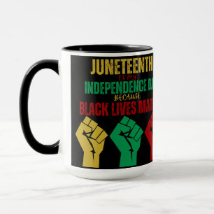 Juneteenth Pan-Afrikanische Faust Tasse