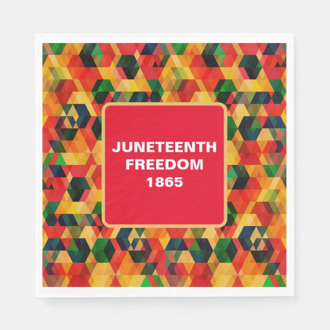 Juneteenth Paper Napkins Serviette (Vorderseite)