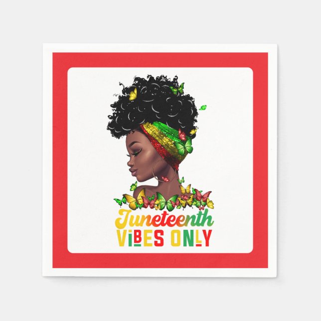 Juneteenth-Papier-Serviette Serviette (Vorderseite)