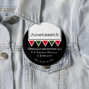Juneteenth Quote National American Holiday Button