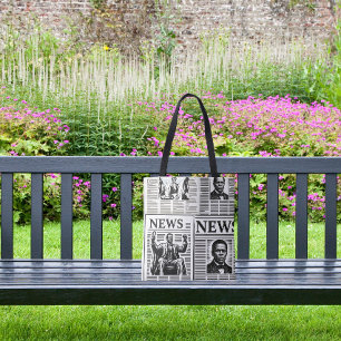 Juneteenth Schwarz-Weiß-Zeitungsdruck