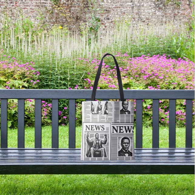 Juneteenth Schwarz-Weiß-Zeitungsdruck  (Von Creator hochgeladen)