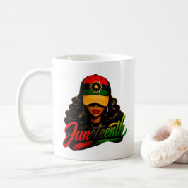 Juneteenth Schwarze Afro Frauen Melanin Freiheit 1 Kaffeetasse