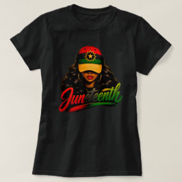 Juneteenth Schwarze Afro Frauen Melanin Freiheit 1 T-Shirt