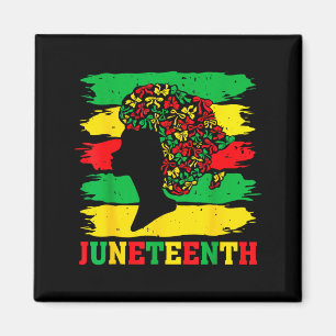 Juneteenth schwarze Frauen Afro Coquette Schleife Magnet