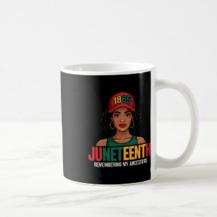 Juneteenth Schwarze Frauen Melanin Königin Seit 18 Kaffeetasse