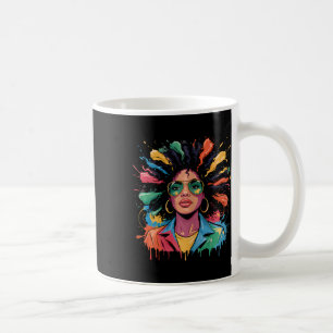Juneteenth Schwarze Frauen Queen Afro Afrikanisch Kaffeetasse