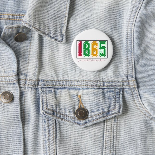 Juneteenth - Schwarze Geschichte Button (Beispiel)