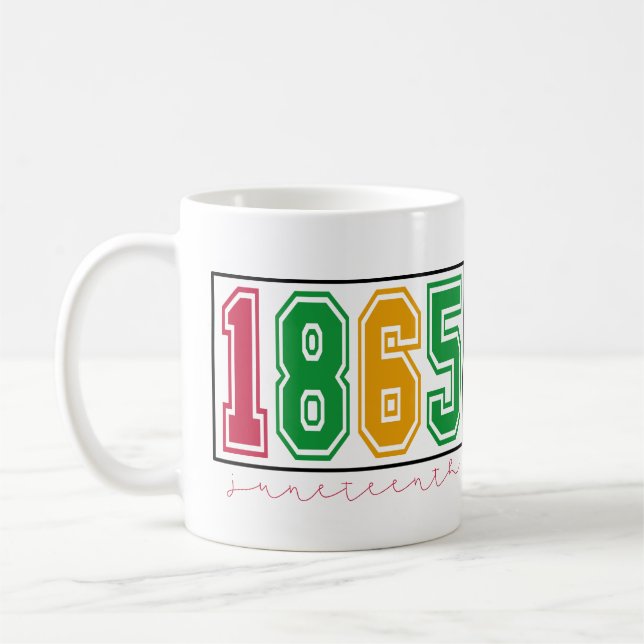 Juneteenth - Schwarze Geschichte Kaffeetasse (Links)