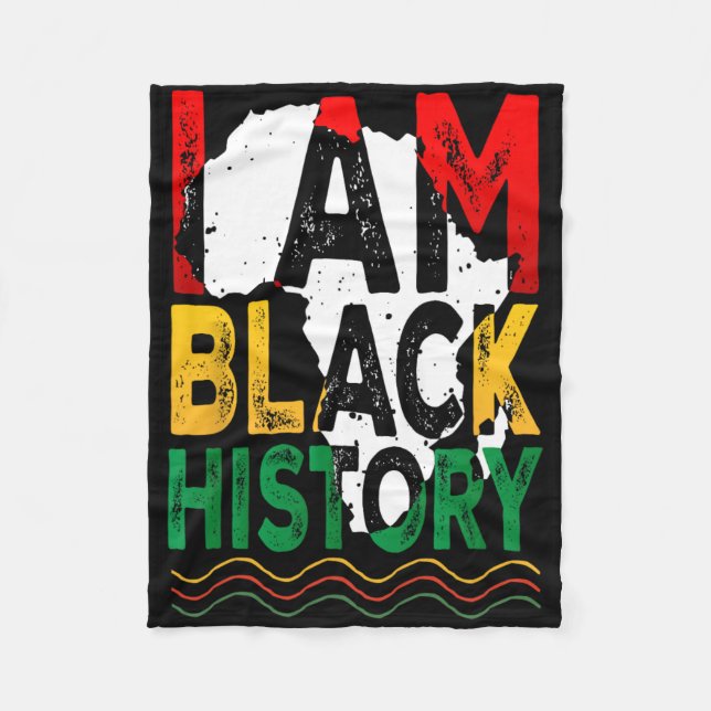 Juneteenth Schwarze Geschichte Schwarz Afroamerika Fleecedecke (Vorderseite)
