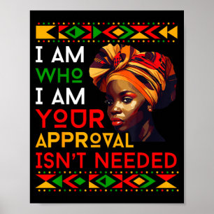 Juneteenth schwarze Königin afrikanische schwarze Poster