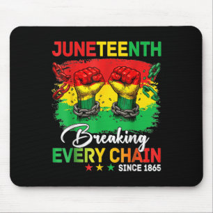 Juneteenth-Shirt – Jede Kette seit 1865 zerbrochen Mousepad