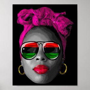 Juneteenth-Shirts Frauen Drogen Afro-Puppe Königin Poster