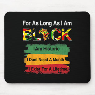 Juneteenth-Shirts Frauen Männer Afrikanische Karte Mousepad