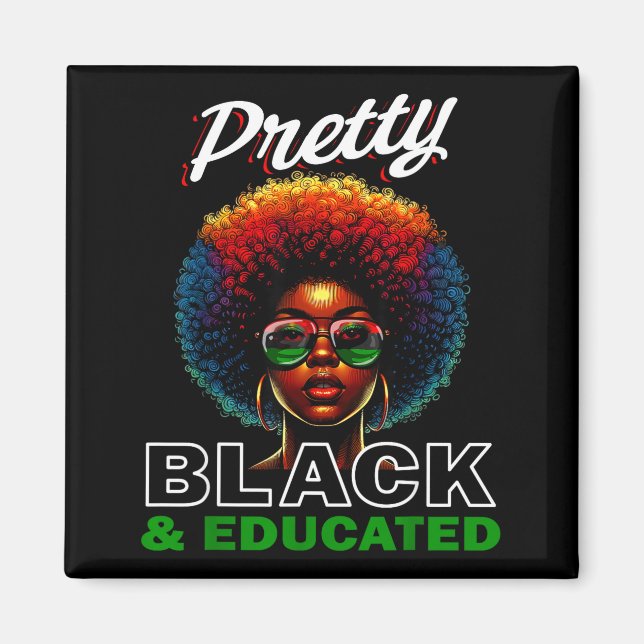 Juneteenth-Shirts Frauen schwarze Geschichte schwa Magnet (Vorne)