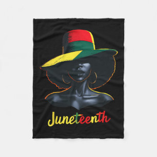 Juneteenth-Shirts für Frauen Fleecedecke