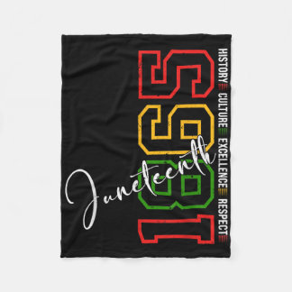Juneteenth Shirts Women Men African American Junet Fleecedecke