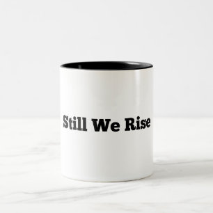 Juneteenth Still We aufstehen Zweifarbige Tasse
