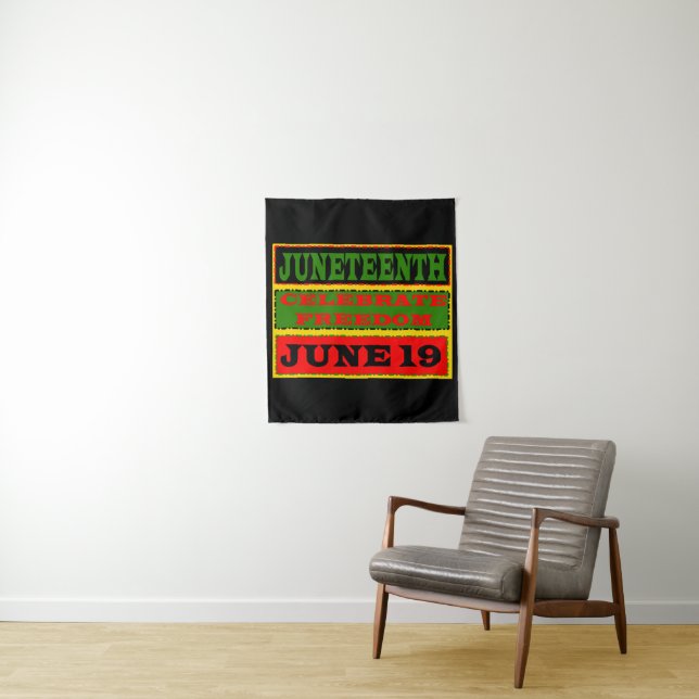 Juneteenth Tapestry Wandteppich (Beispiel)